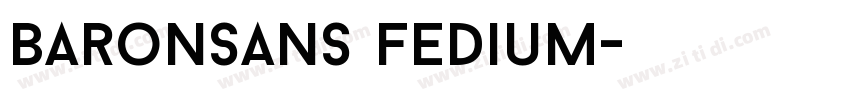 BaronSans fedium字体转换